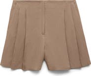MANGO Flat Front Bermuda Shorts
