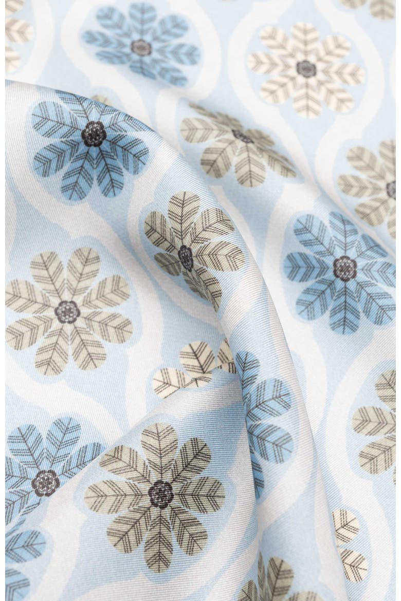 Gargano - Silk Pocket Square for Men, Alternate, color, Blue