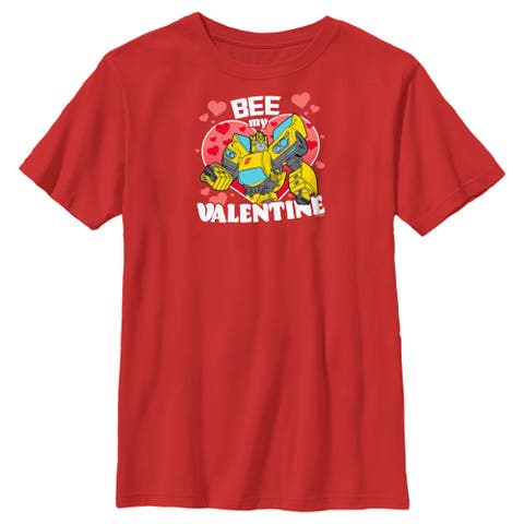 Boys' Bumblebee Bee My Valentine Short Sleeve Graphic T-Shirt
