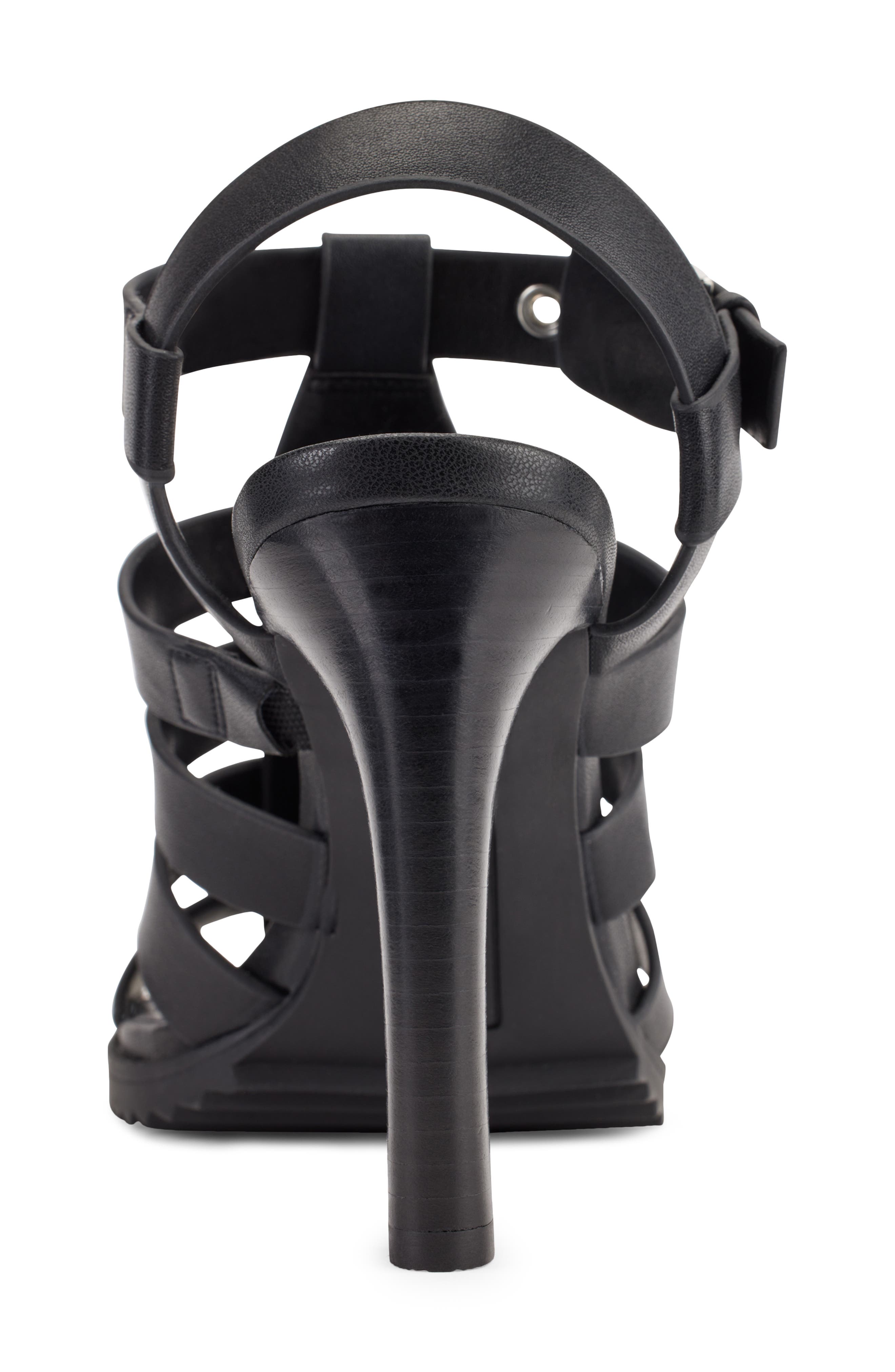 DKNY Bria Slingback Cage Sandal, Alternate, color, Black