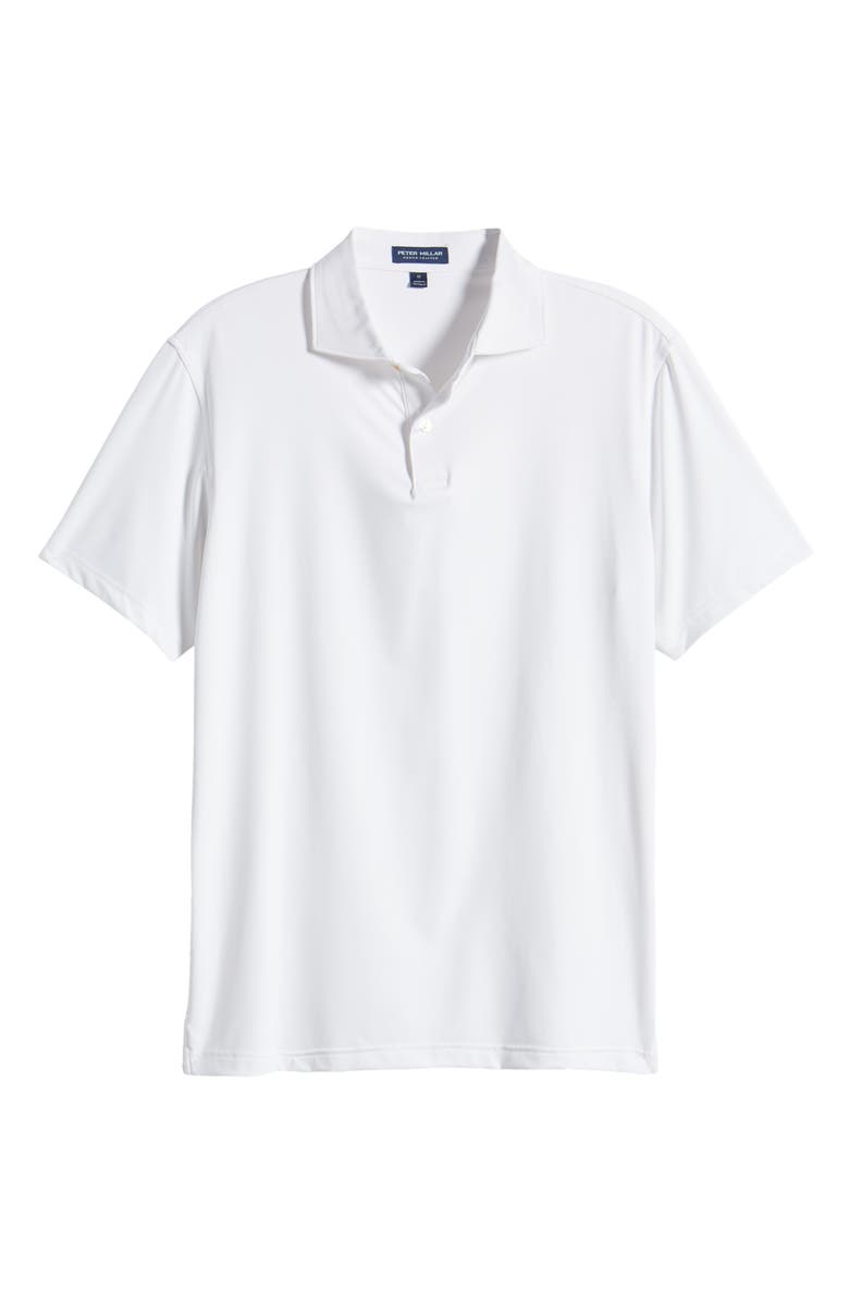 Peter Millar Crown Crafted Solid Short Sleeve Performance Polo, Alternate, color, White