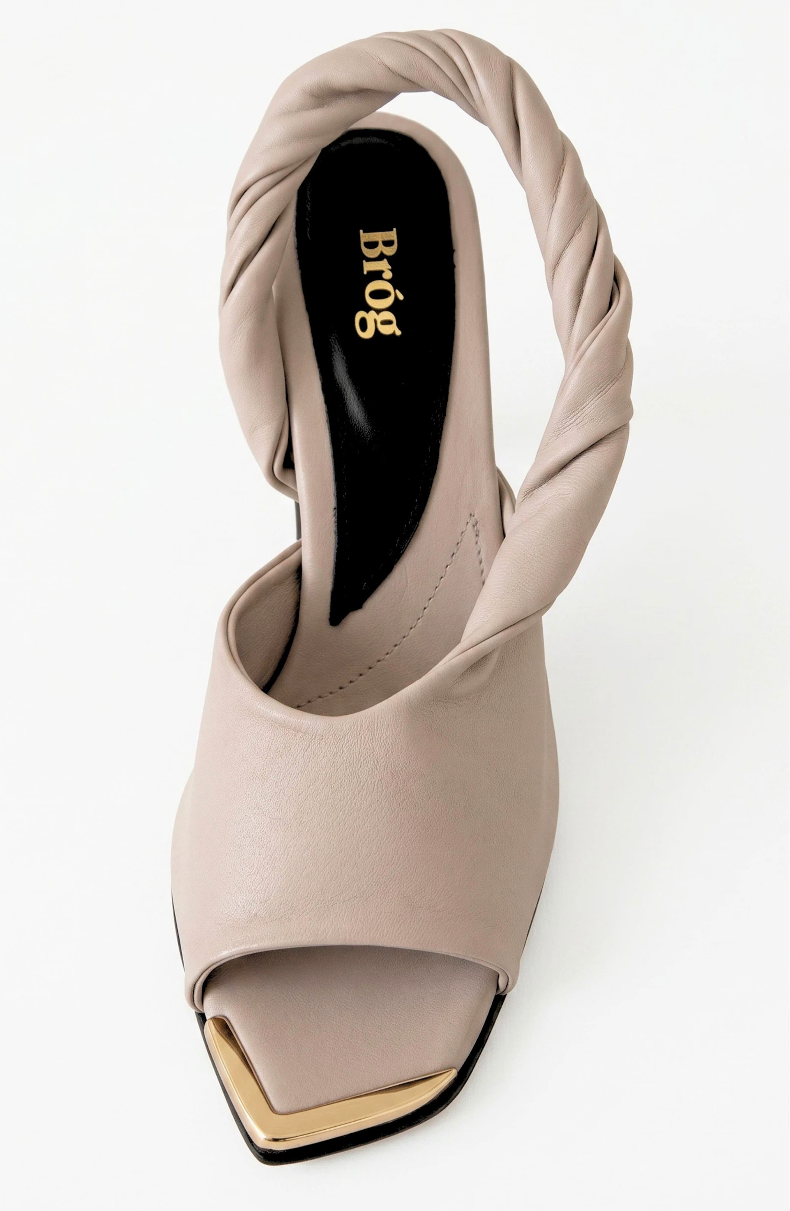 Orla Twisted Strap Slingback Cone Heel Dove, Alternate, color, Dove
