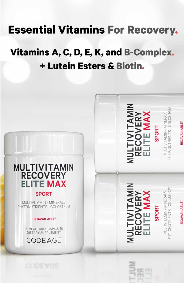 Codeage Multivitamin Recovery - Vitamins & Minerals Supplement, Alternate, color, White