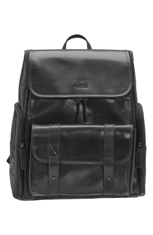 Mancini Rfid 15.6-inch Laptop Backpack In Black