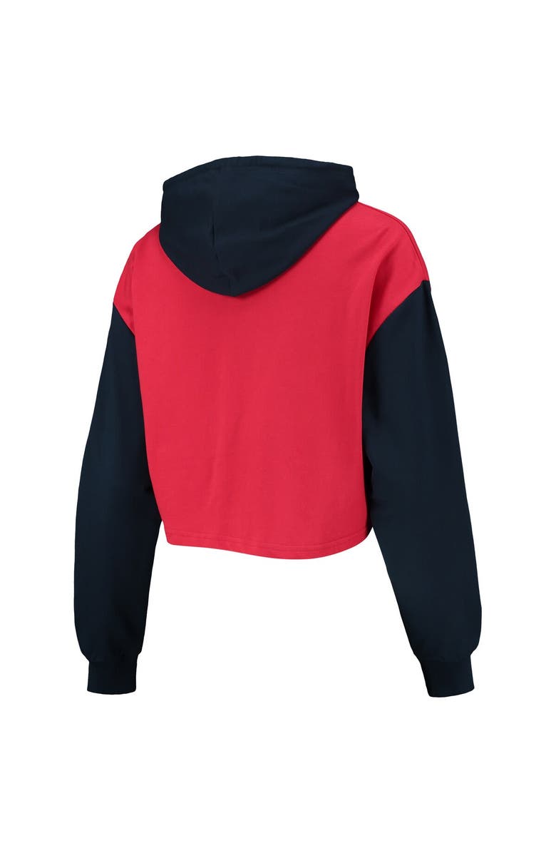 FOCO Women's FOCO Red/Navy St. Louis Cardinals Color-Block Pullover Hoodie & Shorts Lounge Set, Alternate, color, Red