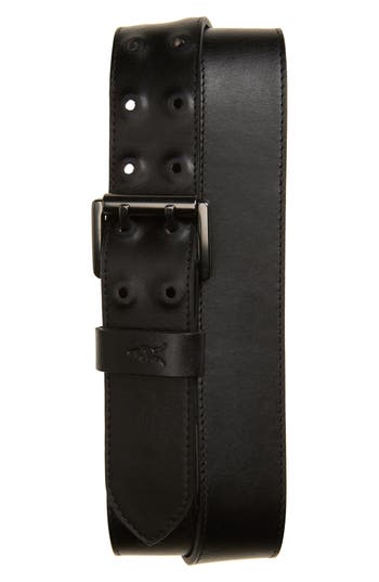 Shop Allsaints 38mm Covered Eyelet Belt In Black