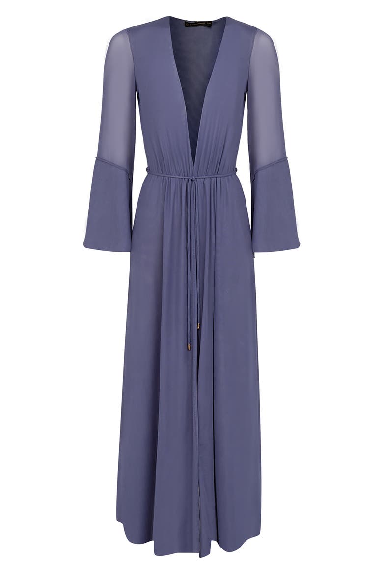 Lysa Long Sleeve Cover-Up, Alternate, color, BLUE