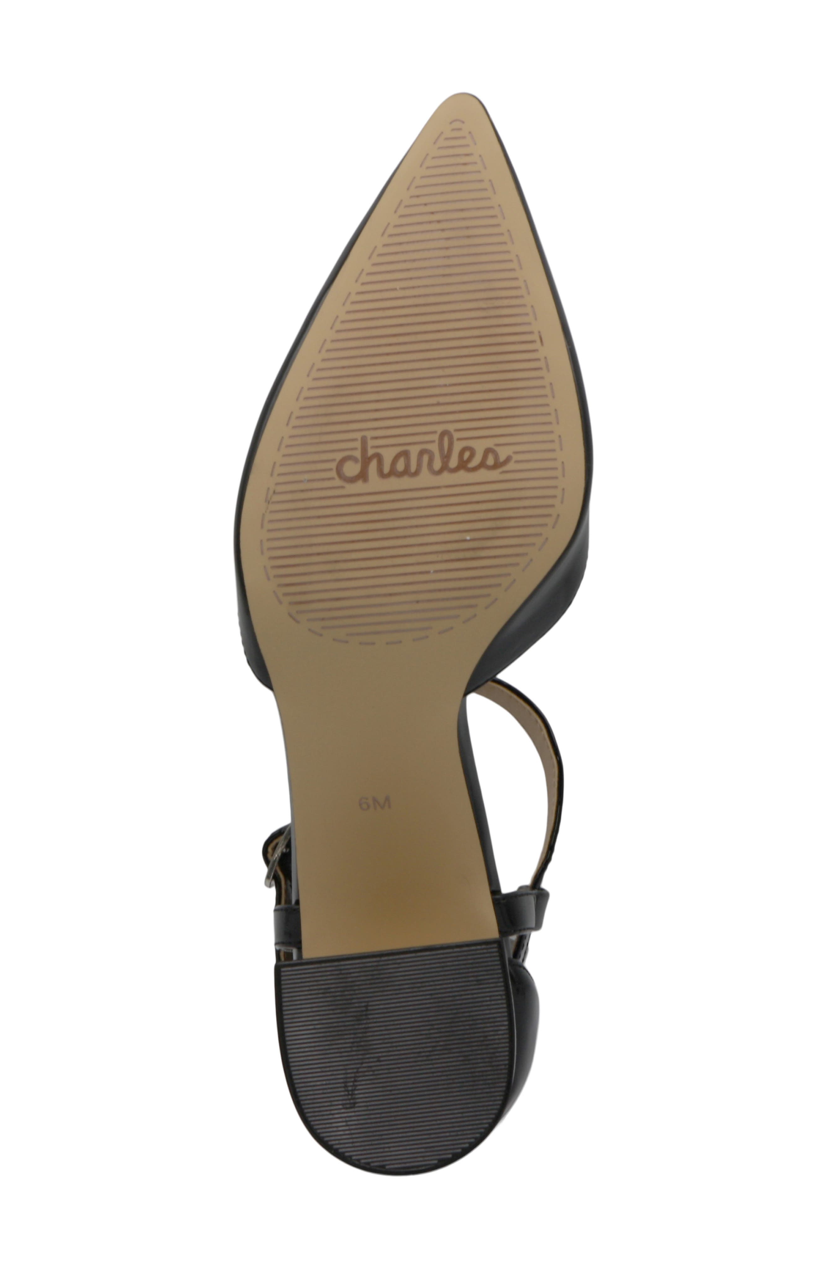 Charles by Charles David Aveena Ankle Strap Pointed Toe Pump, Alternate, color, Black