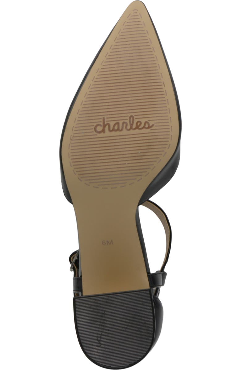 Charles by Charles David Aveena Ankle Strap Pointed Toe Pump, Alternate, color, Black