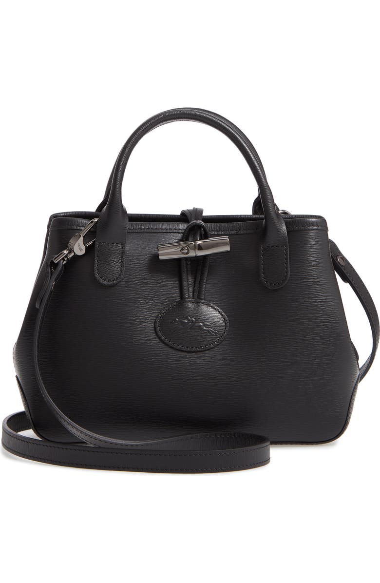 Longchamp Mini Roseau Leather Crossbody Bag, Main, color,
