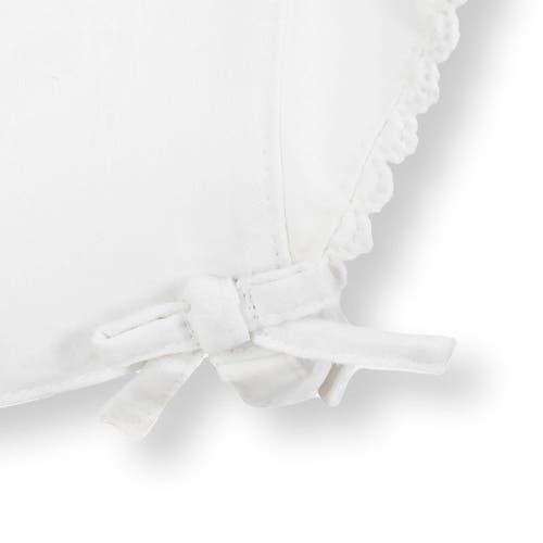 Hope & Henry Baby Brimmed Linen Bonnet, Infant In Soft White Linen
