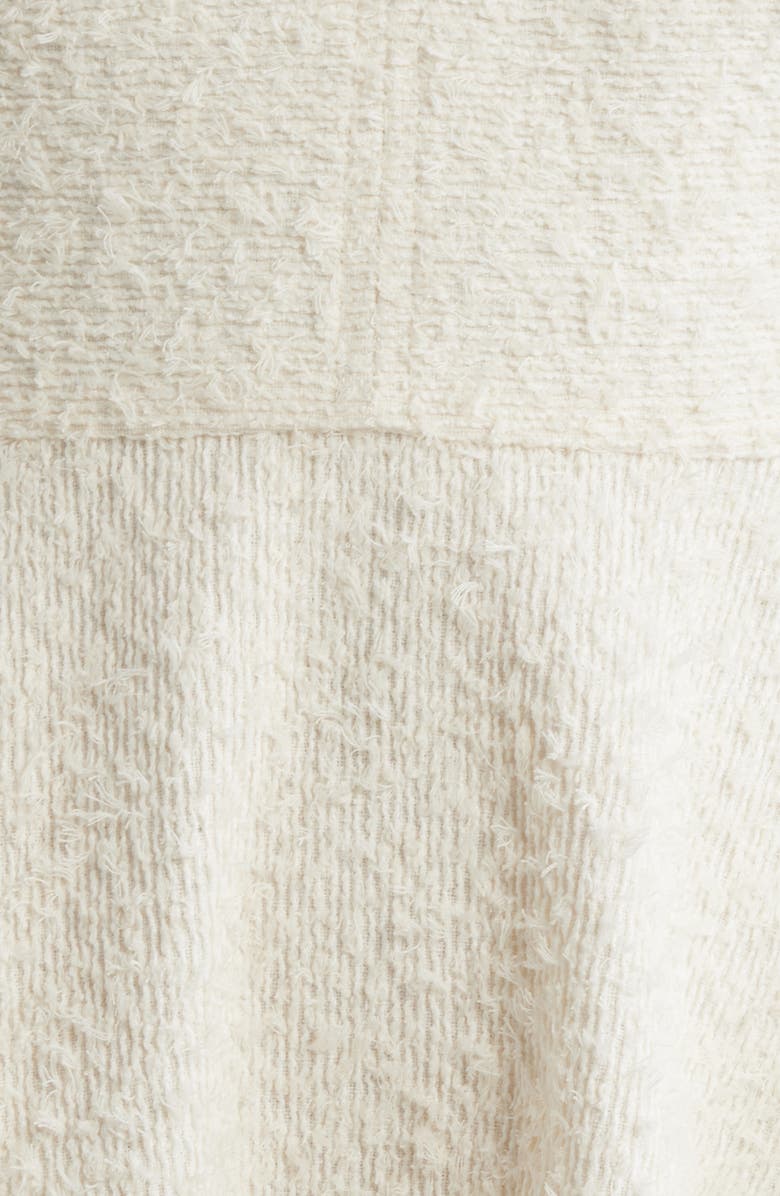 BOSS Daletar1 Tweed Skater Dress, Alternate, color, Soft Cream Eyelash Tweed