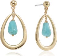 Ettika Stone Teardrop Earrings