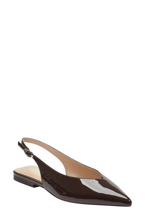 Gabra Pointed Toe Slingback Flat