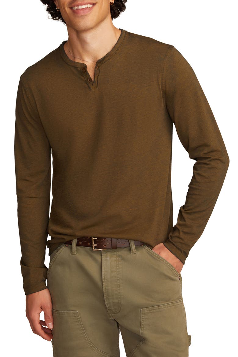 Venice Burnout Henley, Main, color, DARK OLIVE