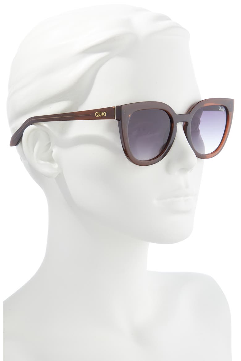 Noosa 55mm Cat Eye Sunglasses, Alternate, color, MILKY ESPRESSO SMOKE GRADIENT