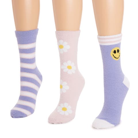 Cozy Compression Crew Socks 3 Pair Pack