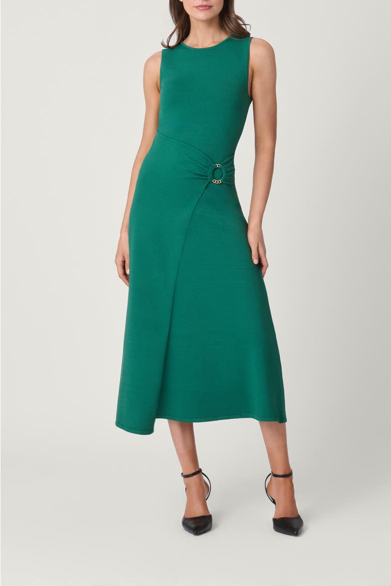 Hardware Knit Janey Dress, Main, color, Green