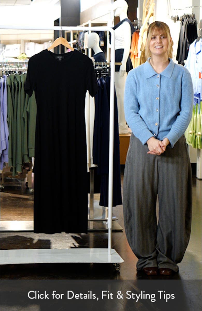 Asymmetric Slit Hem Midi Dress, sales video thumbnail