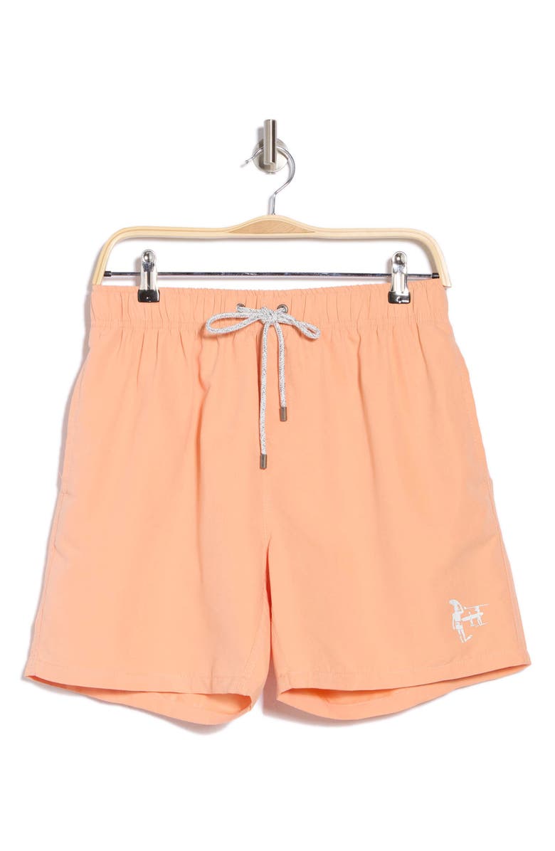Vintage Summer Volley Swim Shorts, Alternate, color, Orange
