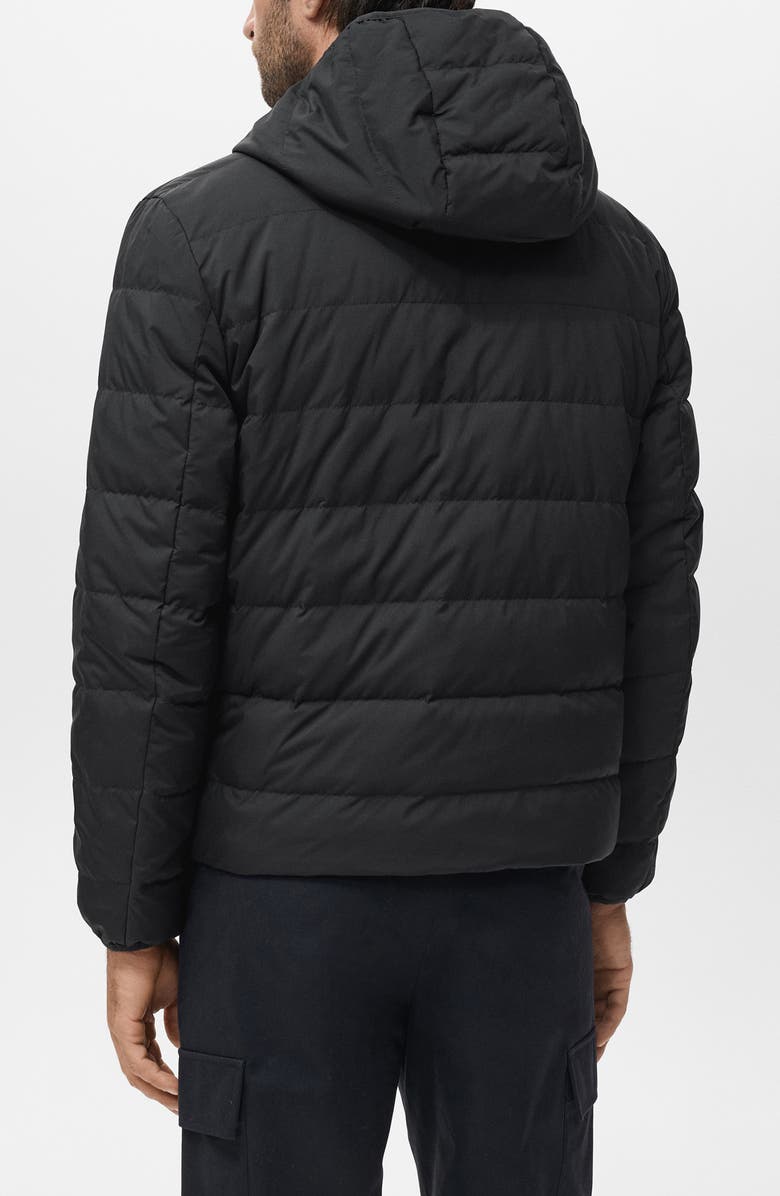 MANGO Water Repellent Quilted Down Hooded Jacket, Alternate, color, 