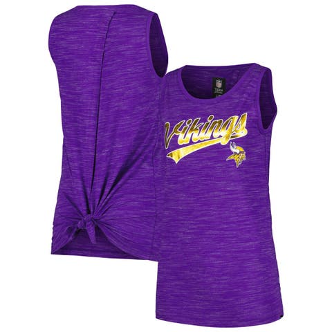 Women's New Era  Purple Minnesota Vikings  Space Dye Active Tank Top