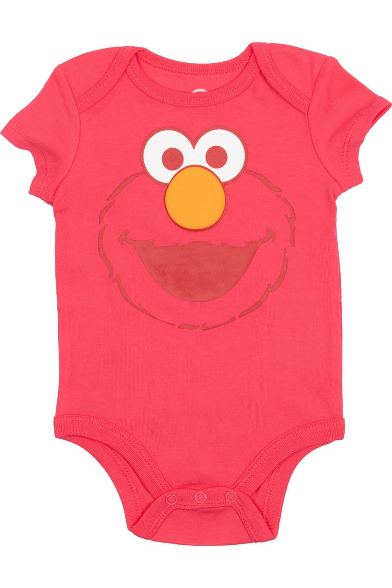 5-Pack One Piece Short Sleeve Bodysuits, Alternate, color, Pink Yellow Blue Coral