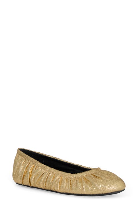 Ruched Ballet Flat (Women)