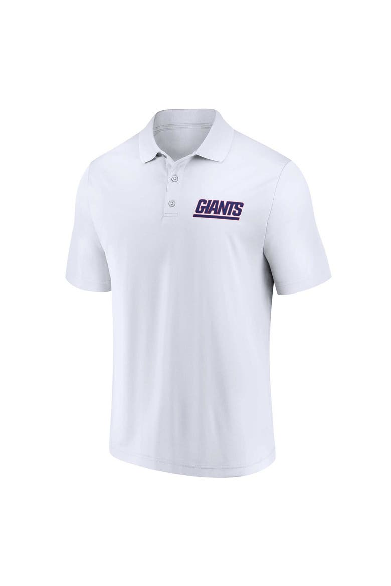 Men's Fanatics Branded White/Royal New York Giants Lockup Two-Pack Polo Set, Alternate, color, White