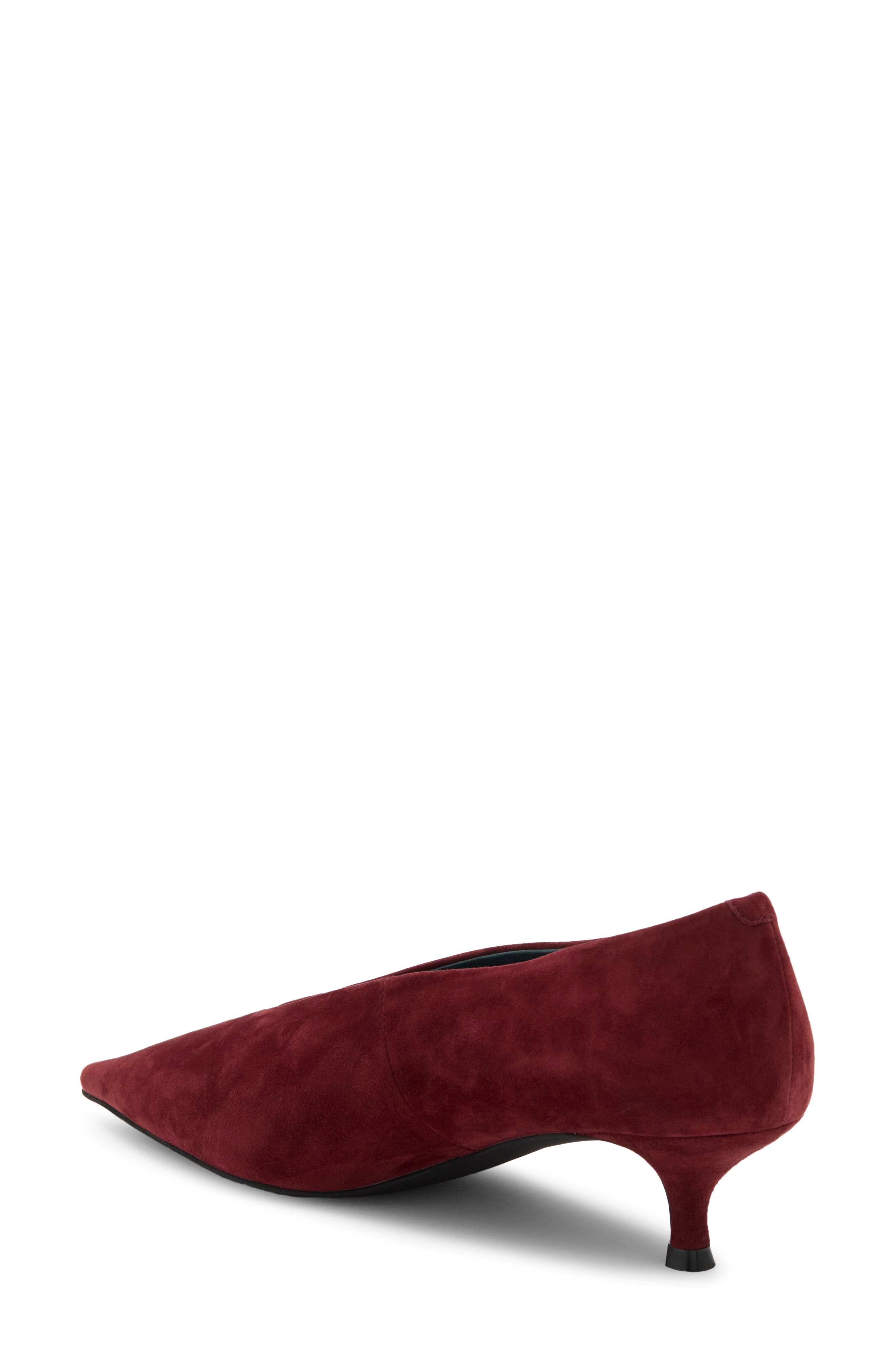 Ida Mae Pointed Toe Pump, Alternate, color, WINE SUEDE