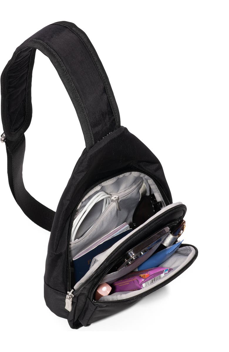 BAGGALLINI Modern Sling Bag EMF Blocking Pouch, Alternate, color, Black