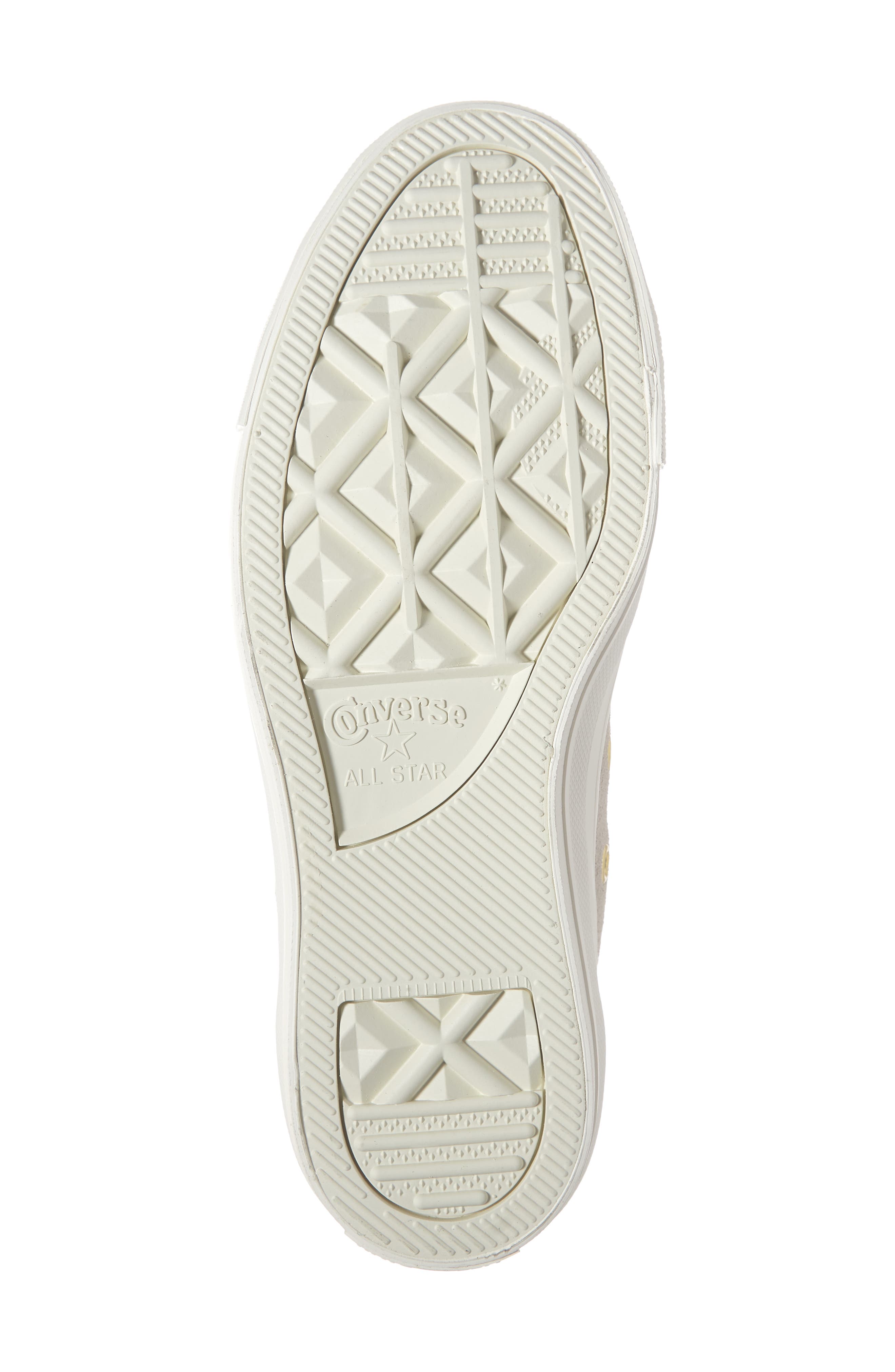 Converse Chuck Taylor<sup>®</sup> All Star<sup>®</sup> Scallop Low Top Leather Sneaker, Alternate, color, 