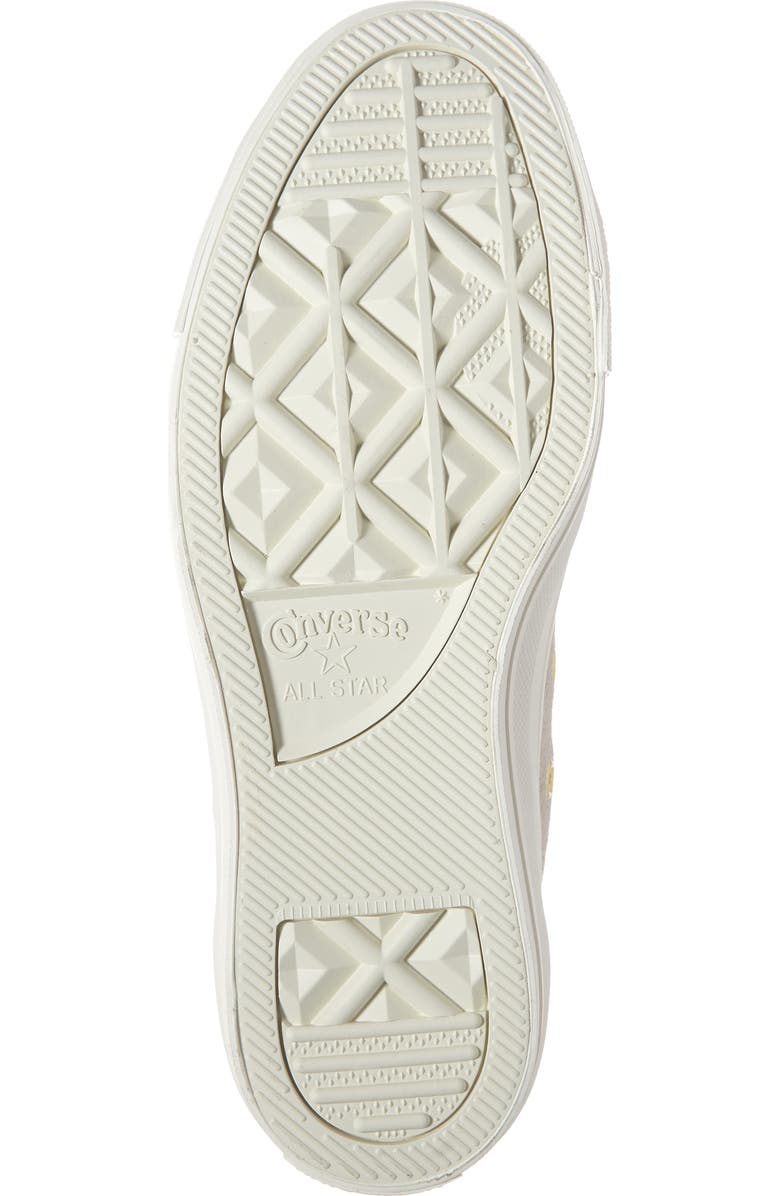 Converse Chuck Taylor<sup>®</sup> All Star<sup>®</sup> Scallop Low Top Leather Sneaker, Alternate, color,