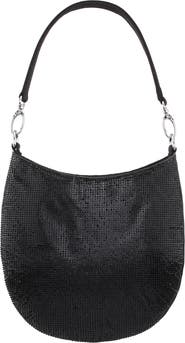 Nina Crystal Mini Hobo Bag