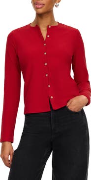 SPANX® Ribbed Crewneck Cardigan