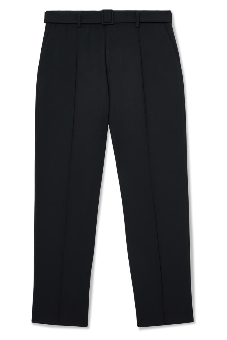 Peshi Belted Trousers, Alternate, color, NAVY