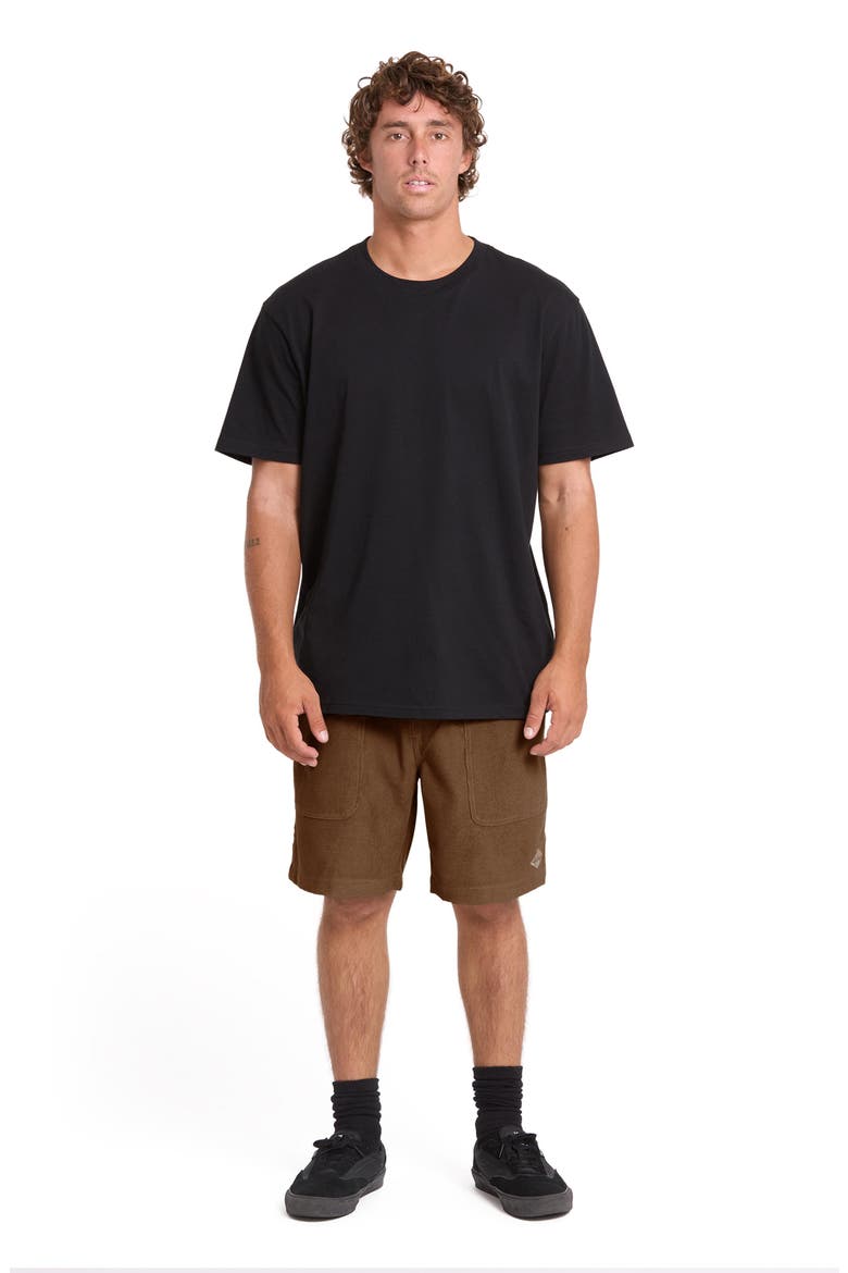 De la Cruz Water Repellent Corduroy Shorts, Alternate, color, SEPIA