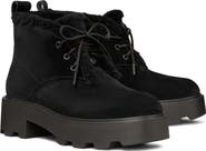 Tory Burch Desert Leather Genuine Shearling Boot