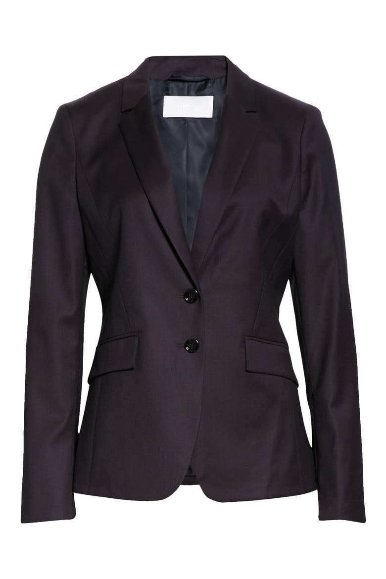 Jesulea Mini Houndstooth Blazer, Alternate, color, GRAPE MINI HOUNDSTOOTH