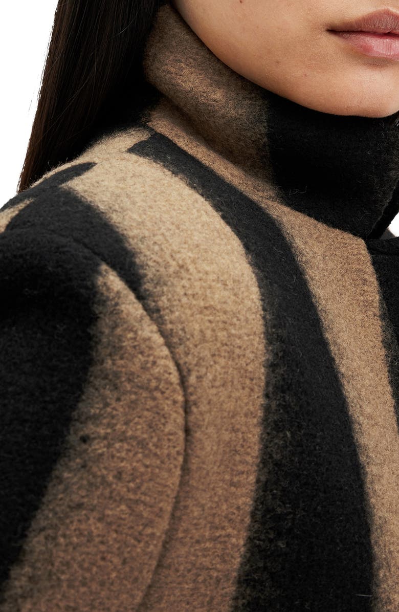 AllSaints James Stripe Coat, Alternate, color, 