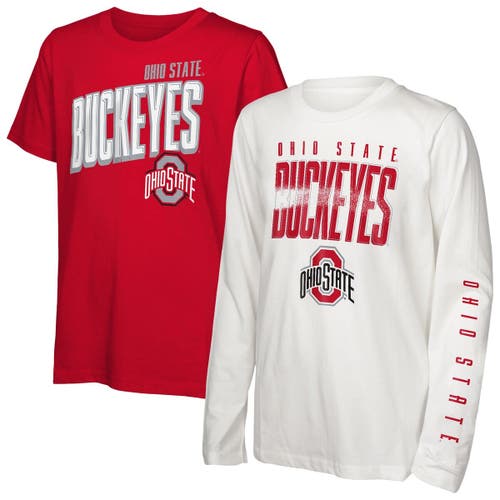 Outerstuff Youth Ohio State Buckeyes In The Mix T-shirt Combo Set In Multi
