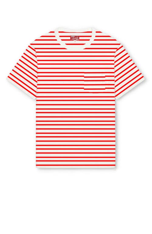 Fortela Yakut Ribbed Motif T-shirt In Red
