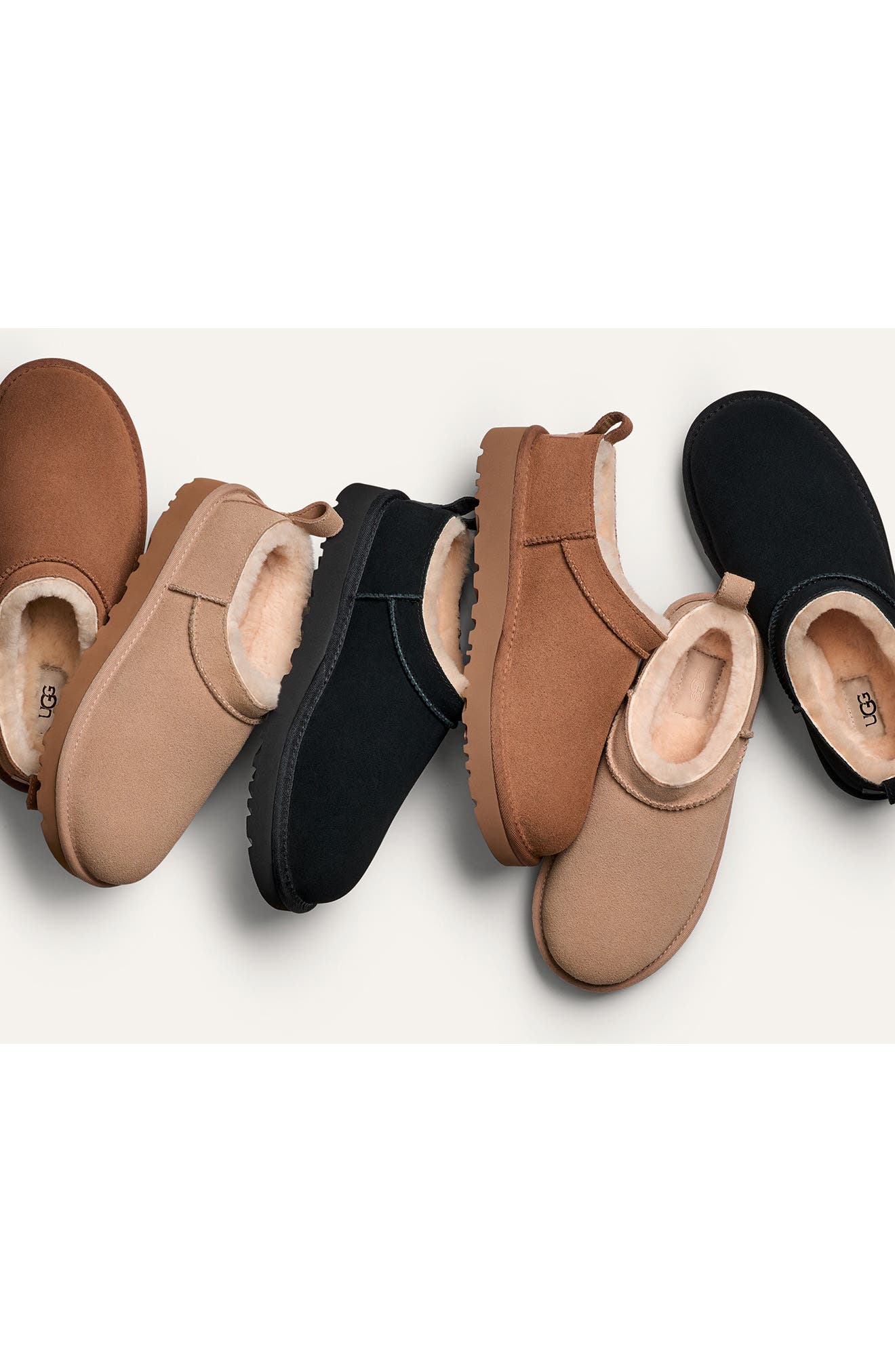 UGG　スリッポン Classic Micro Genuine Shearling Lined Slip-On (Women) | Nordstrom