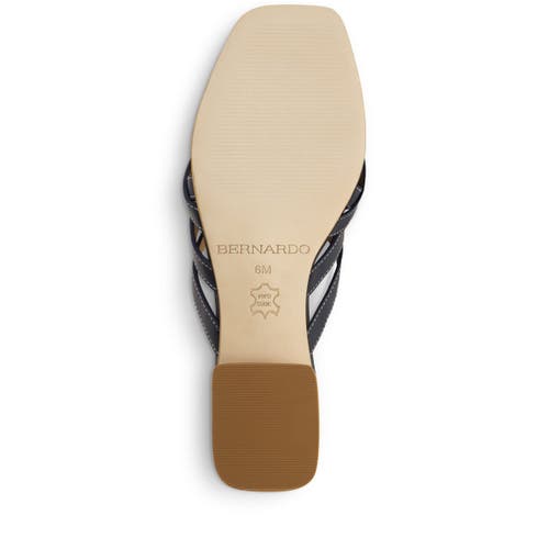 Bernardo Footwear Jacin Low Heel Sandal In Navy