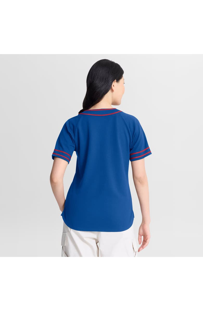 FANATICS Women's Fanatics Royal Chicago Cubs Diva Race Ahead Raglan V-Neck T-Shirt, Alternate, color, Royal