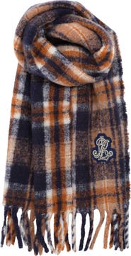 Lauren Ralph Lauren Brushed Lofty Scarf With Crystal Patch
