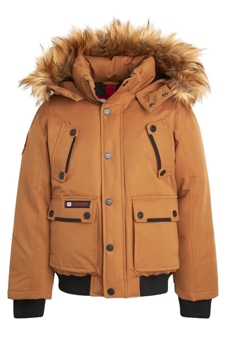 CANADA WEATHER GEAR Boys' Winter Bomber Jacket, Main, color, Oak