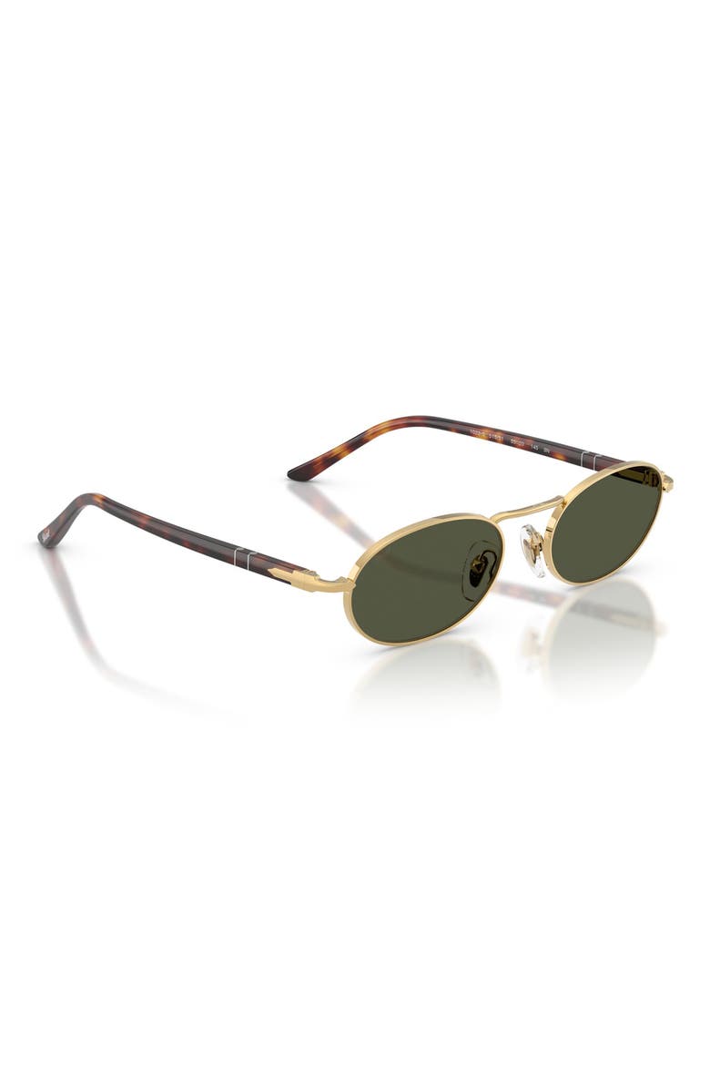 55mm Rectangular Sunglasses, Alternate, color, GOLD / GREEN