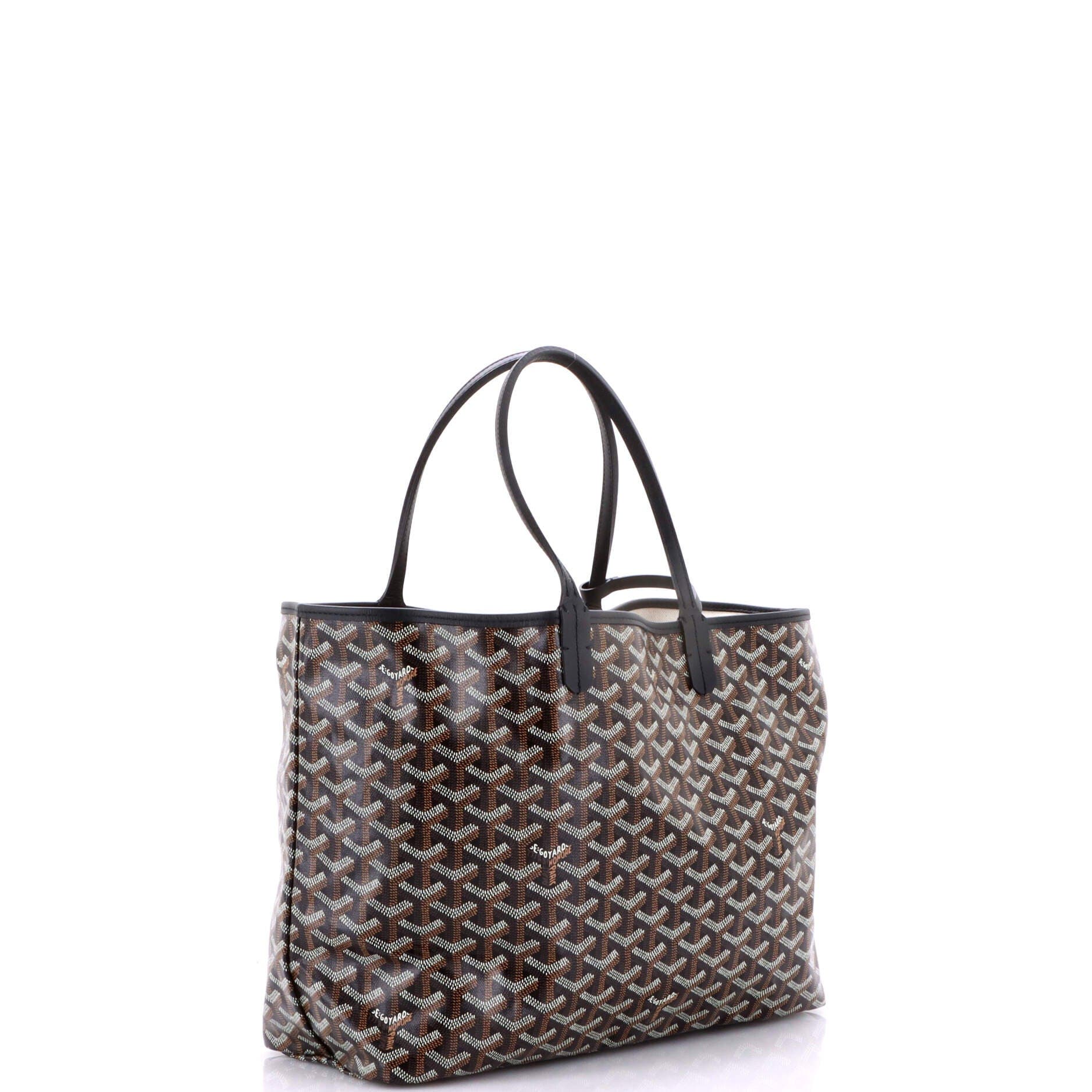 Pre-Owned Goyard Saint Louis Tote Coated Canvas PM, Alternate, color, Black