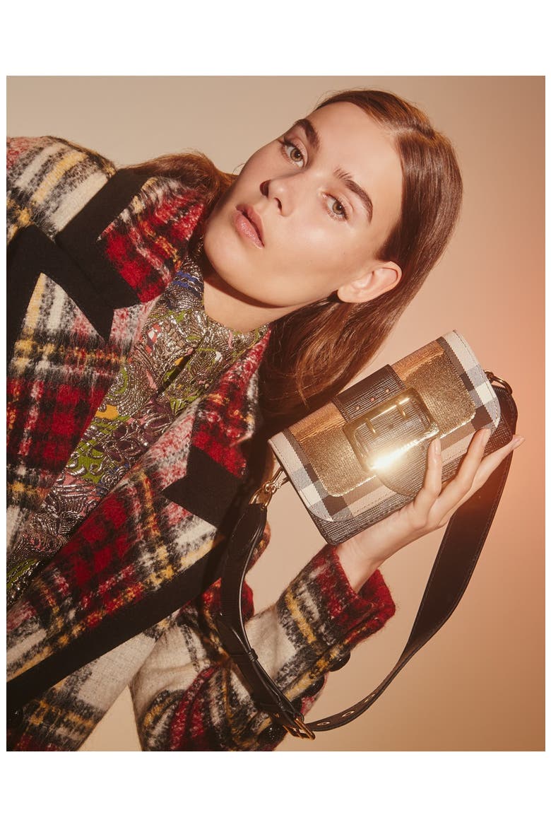 Tartan Plaid Wool Blend Coat, Alternate, color, ELDERBERRY